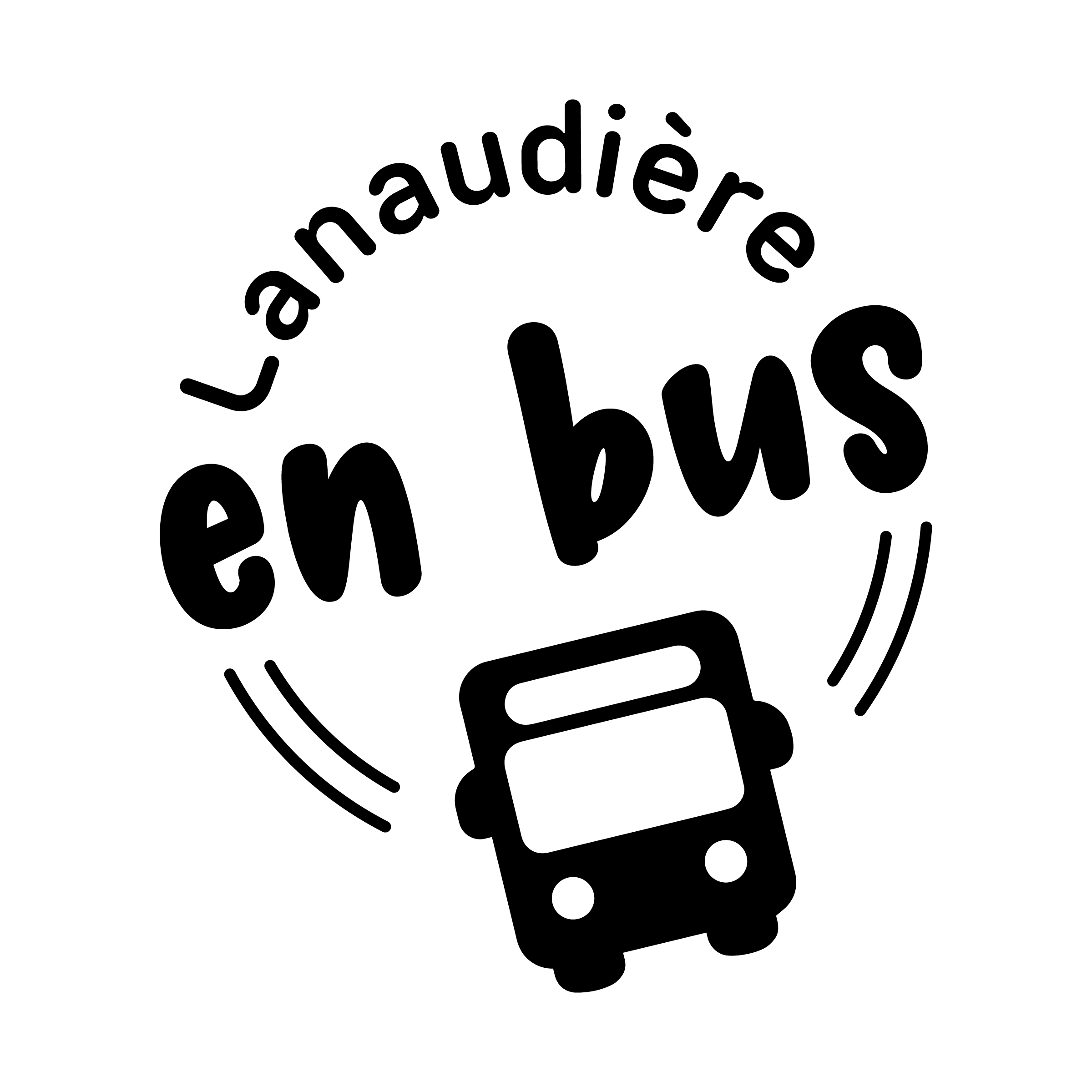 Logo Lanaudière en bus