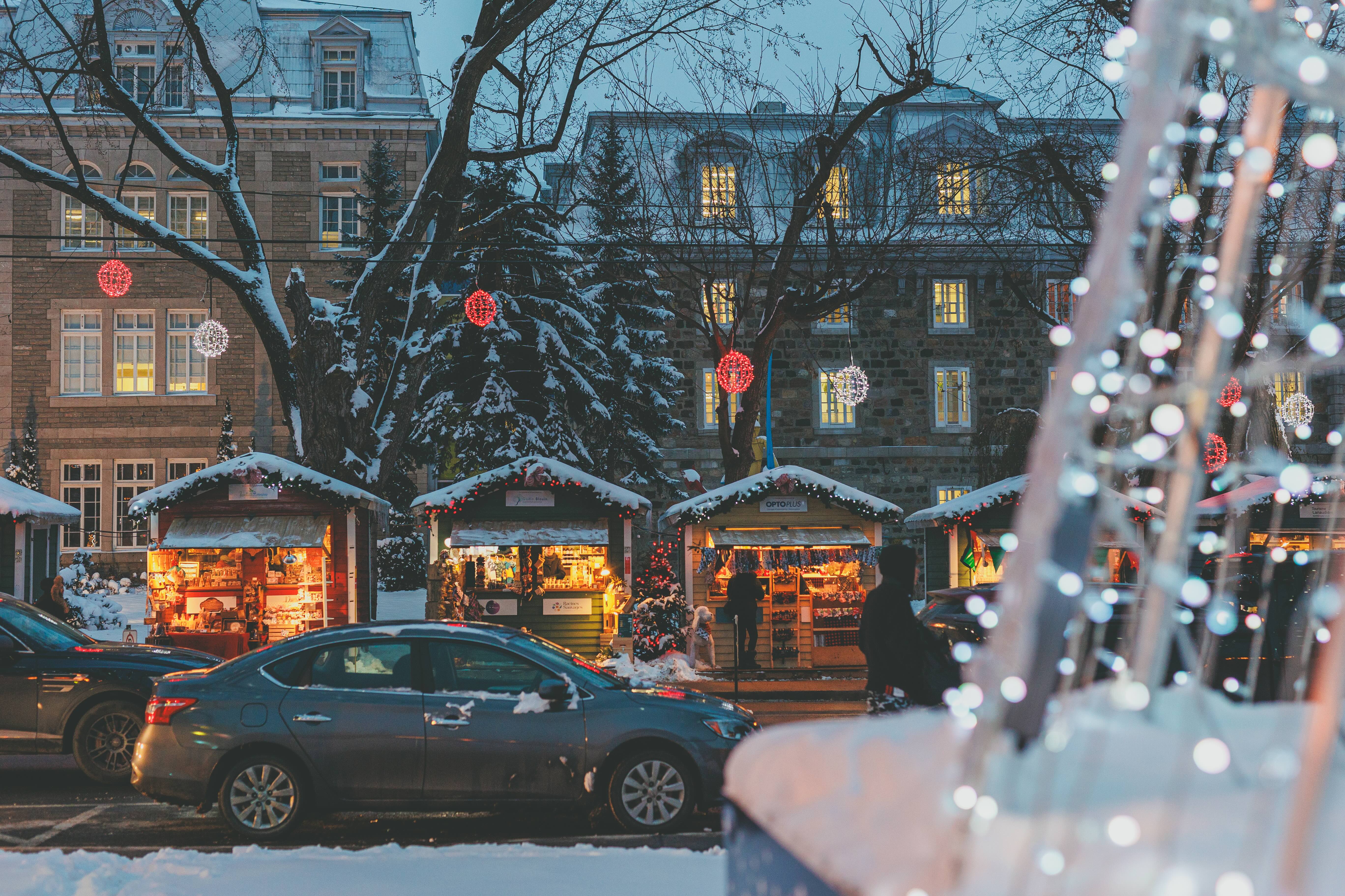 marché de noel soir