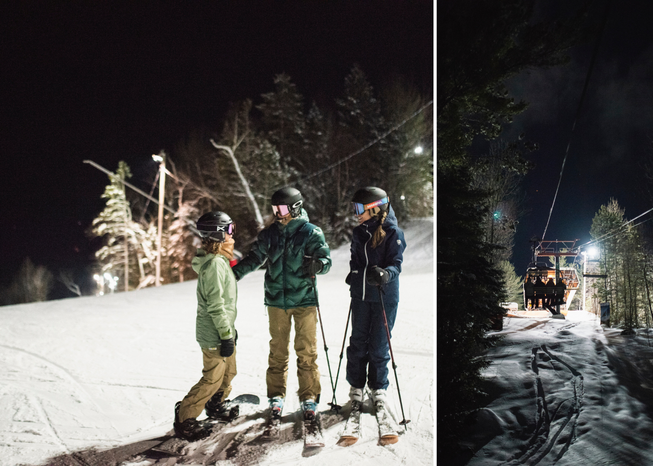Ski de soirée Val saint-Côme