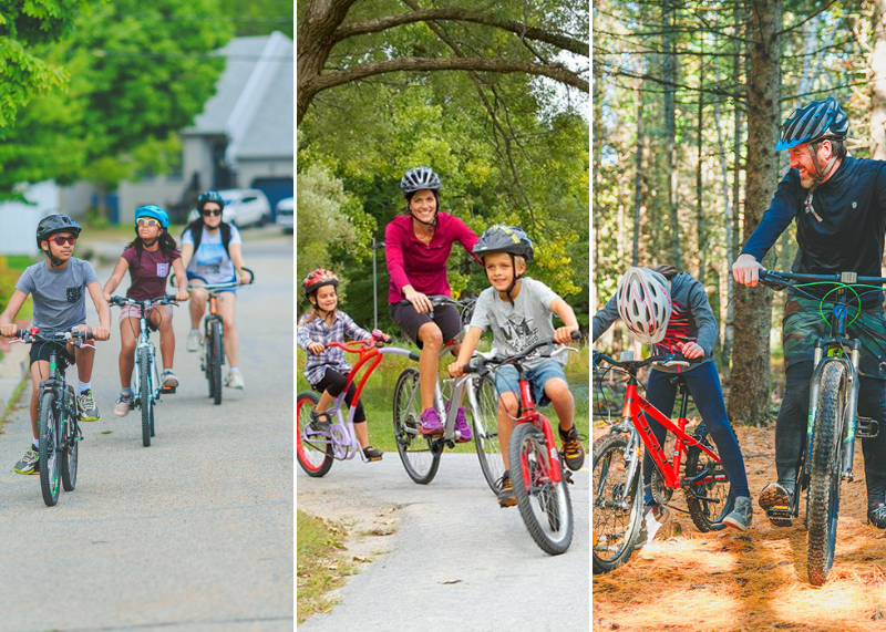 familles en vélo