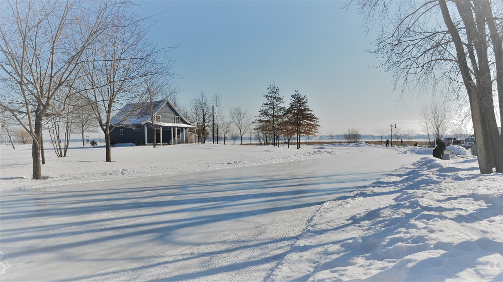 Anneau de glace patinoire Île Lebel Repentigny