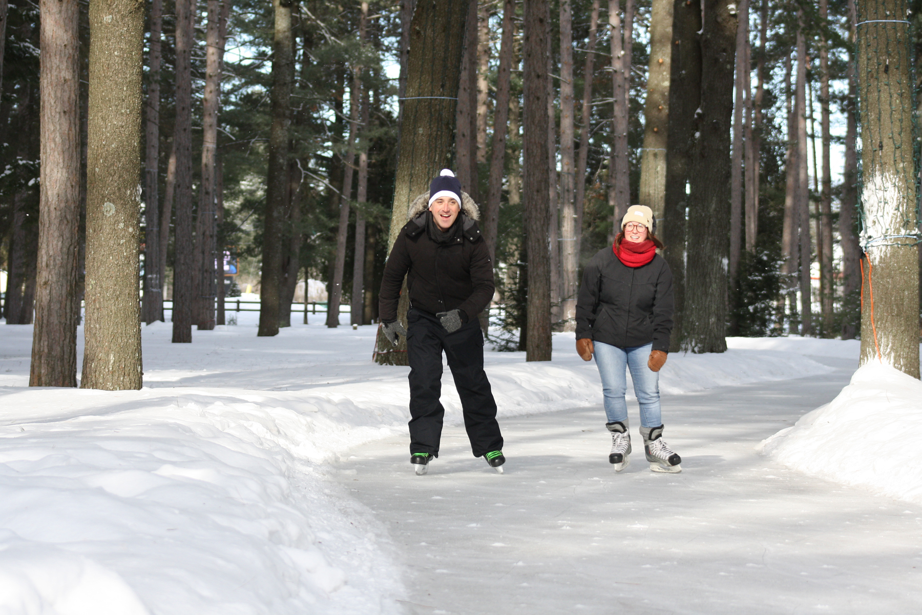 Patinoire de la forêt du parc des Chutes Dorwin